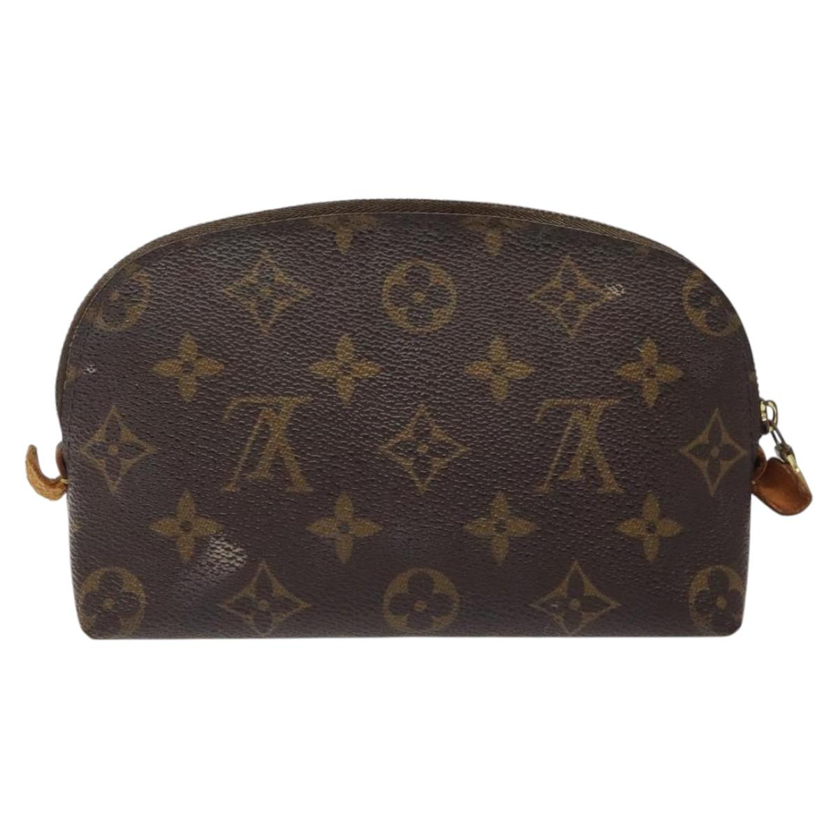 LOUIS VUITTON Monogram Pochette Cosmetic PM Cosmetic Pouch M47515 LV Auth 116269