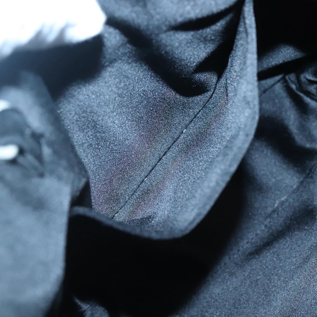 PRADA Hand Bag Nylon White Silver Auth 116272