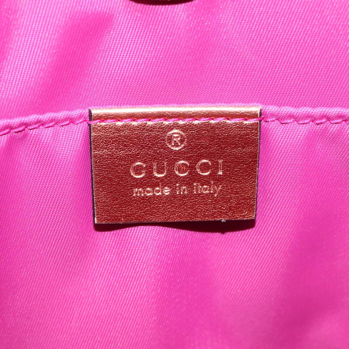 GUCCI Hand Bag Leather Bronze 580840 Auth 116280