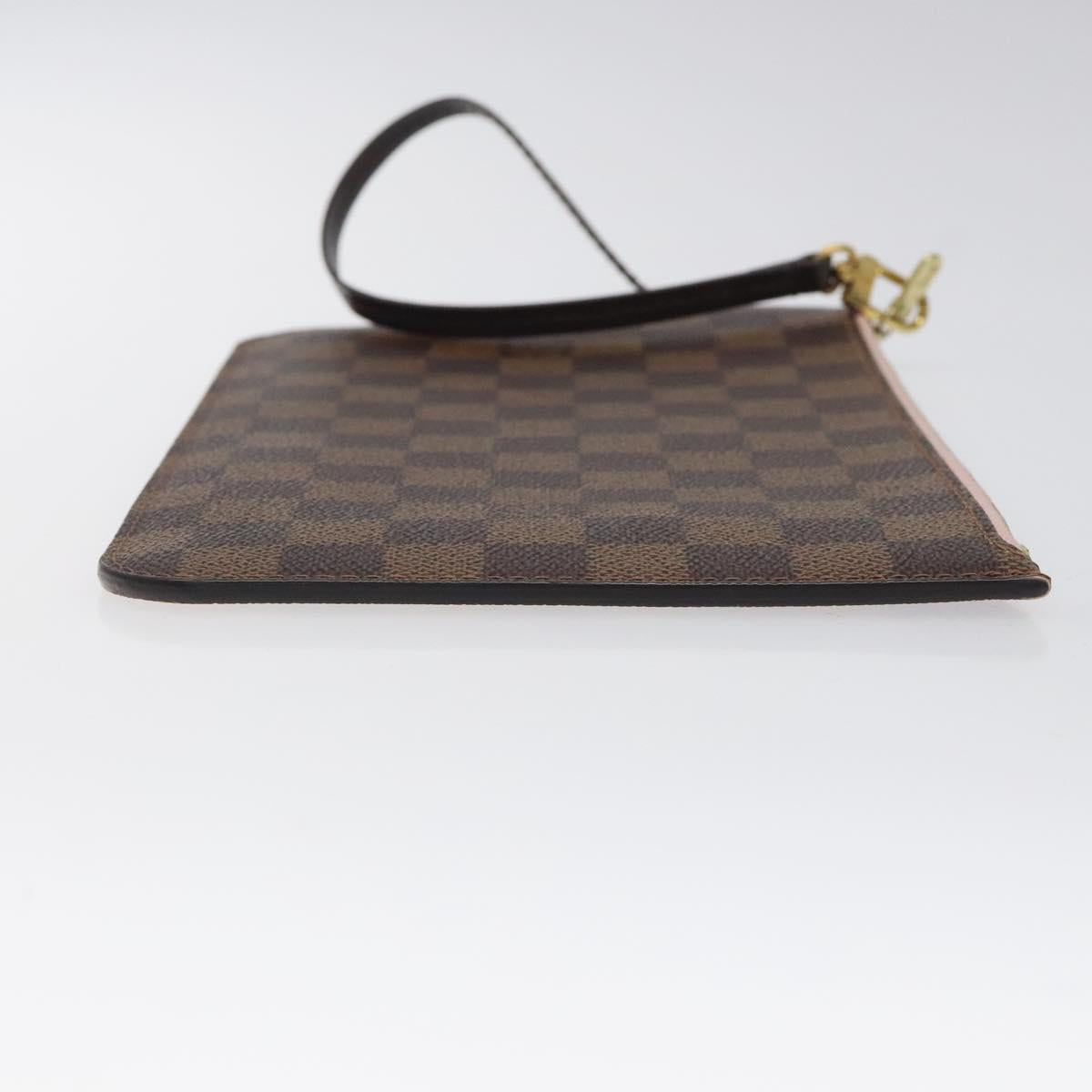 LOUIS VUITTON Damier Ebene Neverfull MM Pouch Accessory Pouch LV Auth 116283