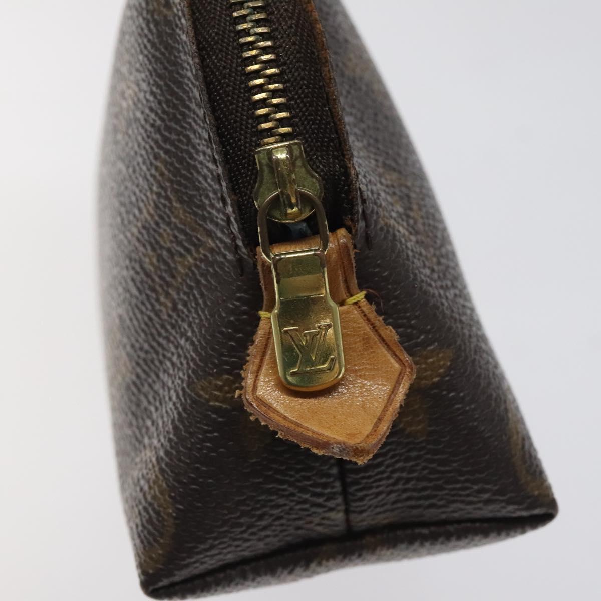 LOUIS VUITTON Monogram Pochette Cosmetic PM Cosmetic Pouch M47515 LV Auth 116305