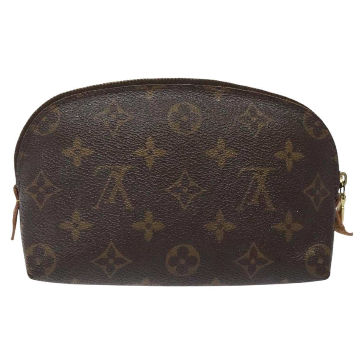 LOUIS VUITTON Monogram Pochette Cosmetic PM Cosmetic Pouch M47515 LV Auth 116305