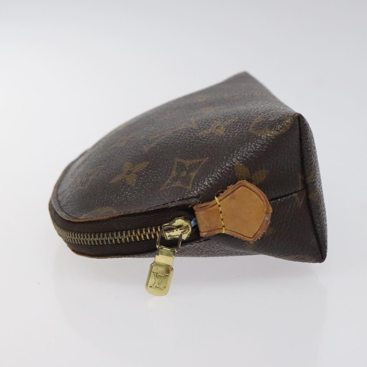 LOUIS VUITTON Monogram Pochette Cosmetic PM Cosmetic Pouch M47515 LV Auth 116305