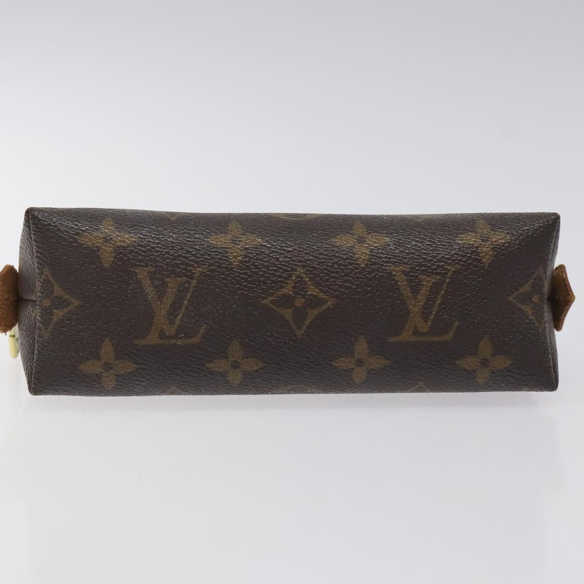 LOUIS VUITTON Monogram Pochette Cosmetic PM Cosmetic Pouch M47515 LV Auth 116305