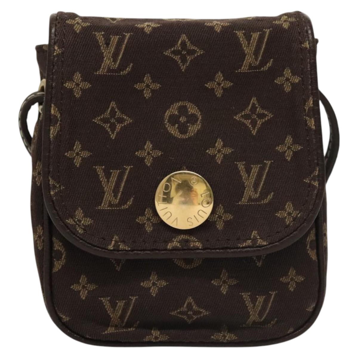 LOUIS VUITTON Monogram Mini Pochette Cancun Pouch Brown M95313 LV Auth 116307