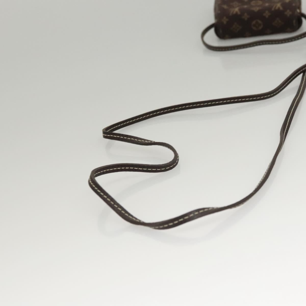 LOUIS VUITTON Monogram Mini Pochette Cancun Pouch Brown M95313 LV Auth 116307