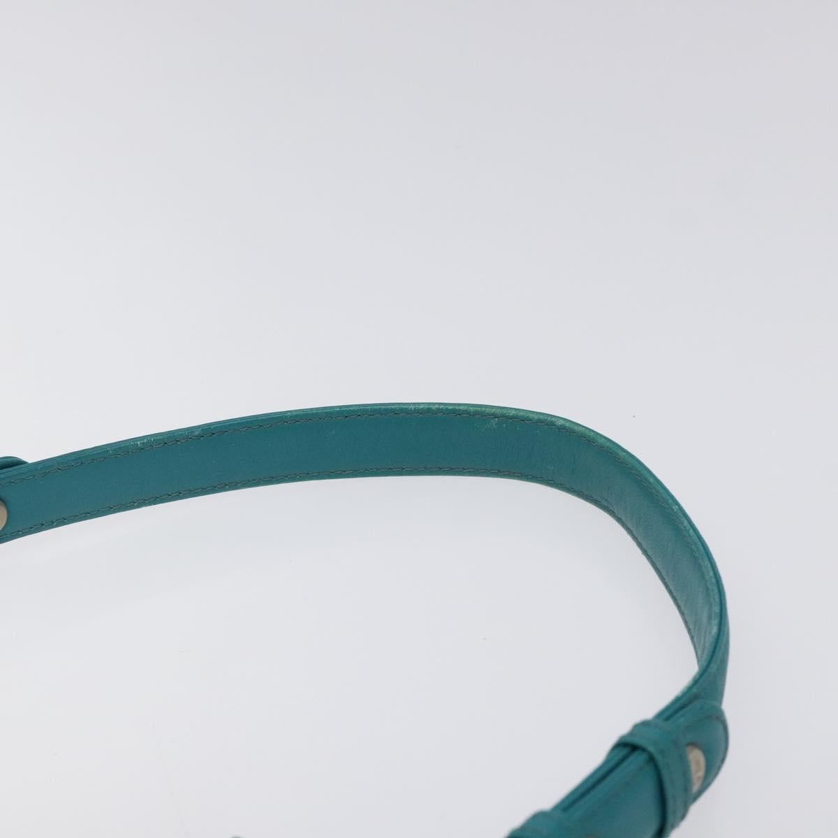 MCM Logogram Vicetos Shoulder Bag PVC Leather White Auth 116317