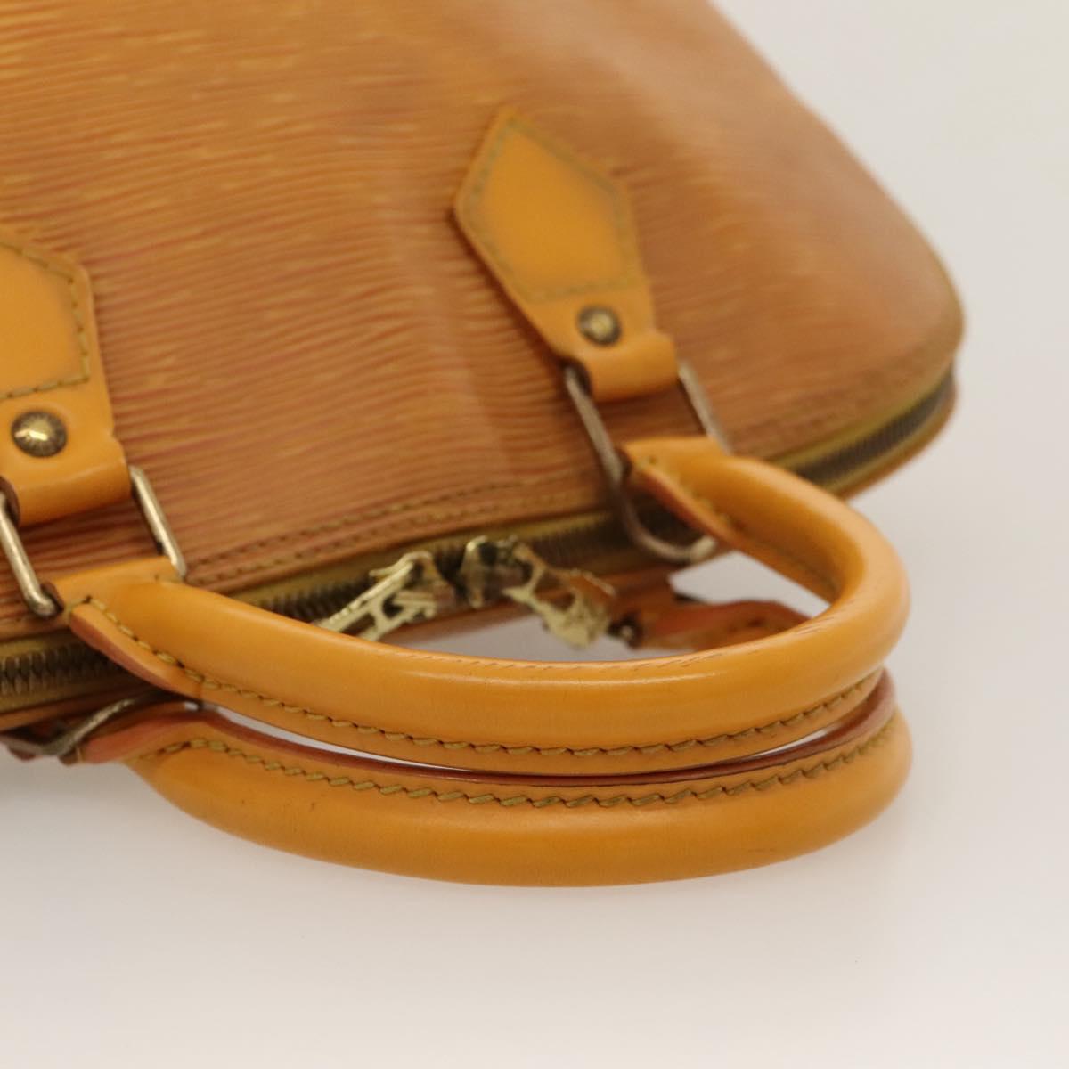 LOUIS VUITTON Epi Alma Hand Bag Yellow M52149 LV Auth 116320