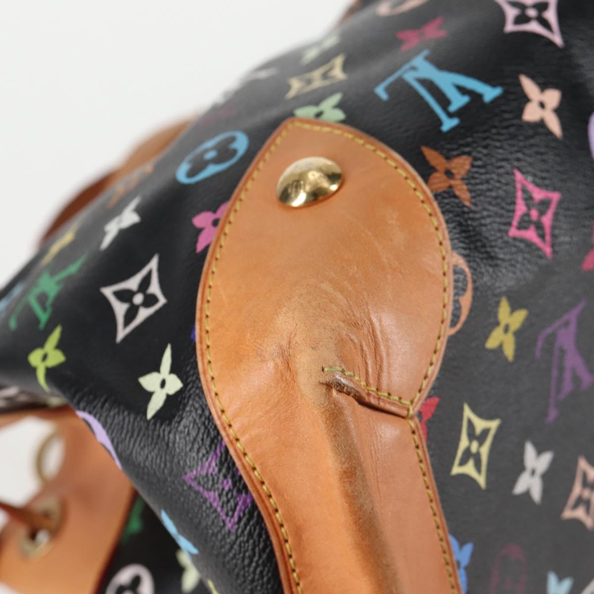 LOUIS VUITTON Monogram Multicolor Ursula Tote Bag Black M40124 LV Auth 116321AM