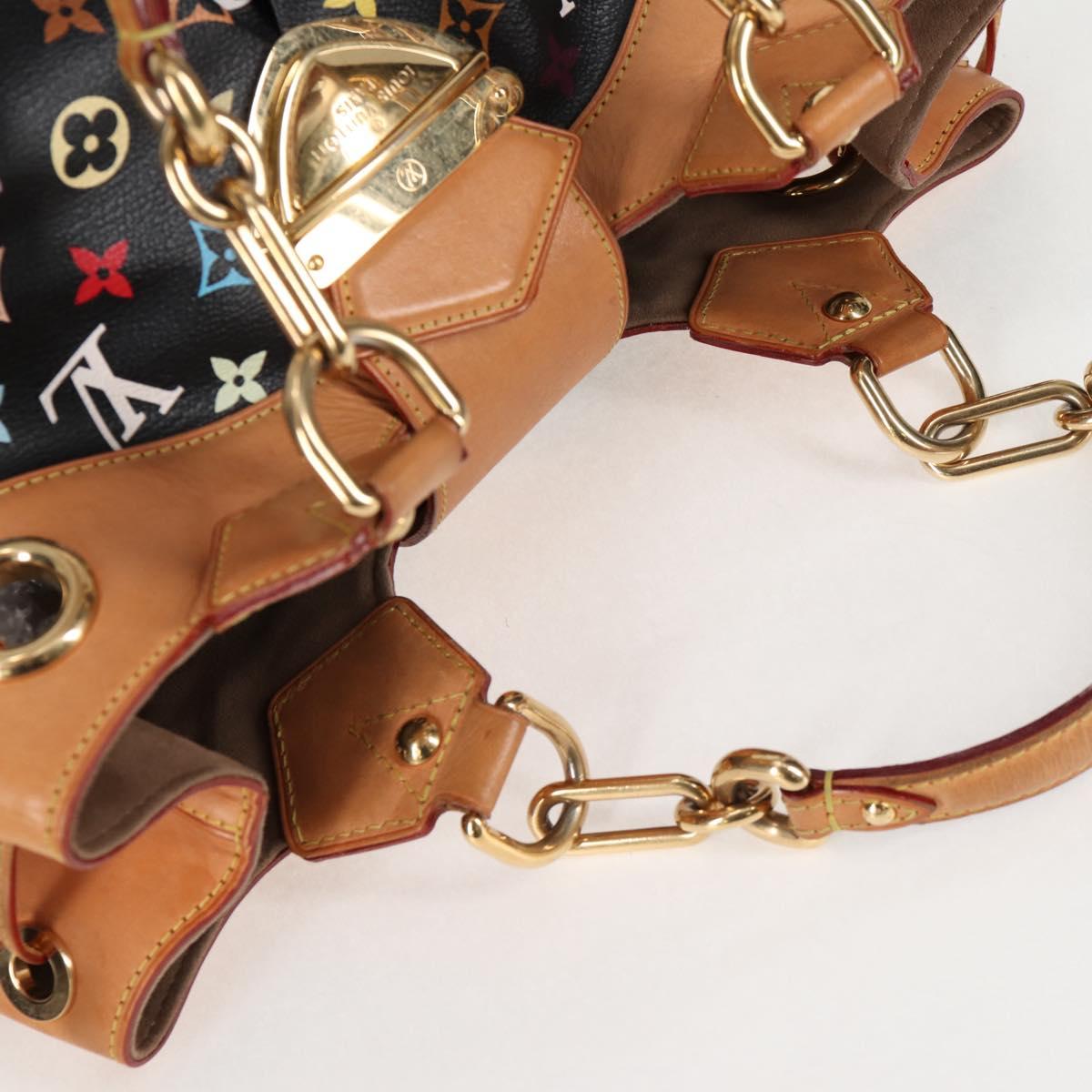 LOUIS VUITTON Monogram Multicolor Ursula Tote Bag Black M40124 LV Auth 116321AM