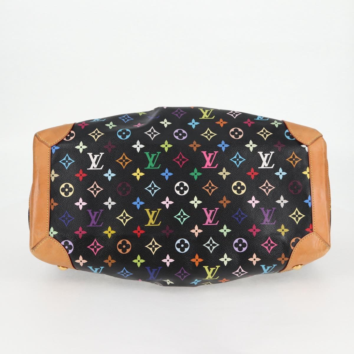 LOUIS VUITTON Monogram Multicolor Ursula Tote Bag Black M40124 LV Auth 116321AM
