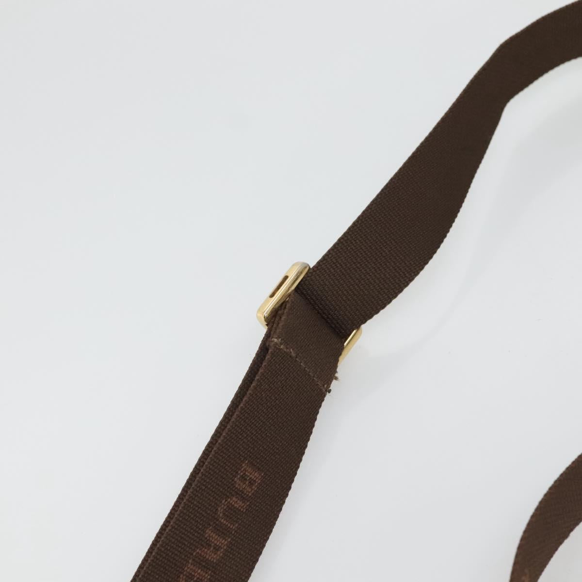 BURBERRY Nova Check Shoulder Bag PVC Leather Beige Auth 116339