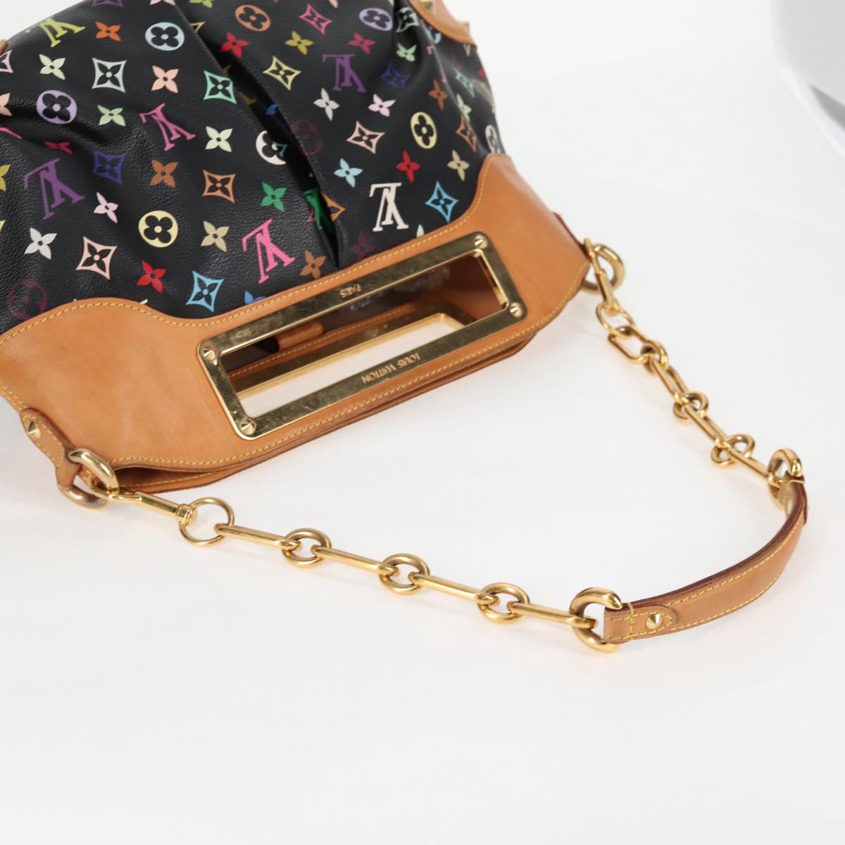 LOUIS VUITTON Monogram Multicolor Judy GM Bag 2way Black M40254 LV Auth 116346AM