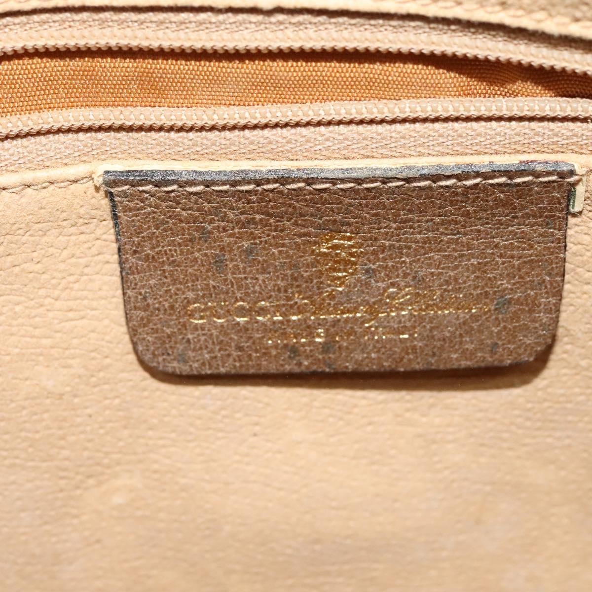 GUCCI GG Supreme Web Sherry Line Shoulder Bag PVC Beige 56 02 005 Auth 116354