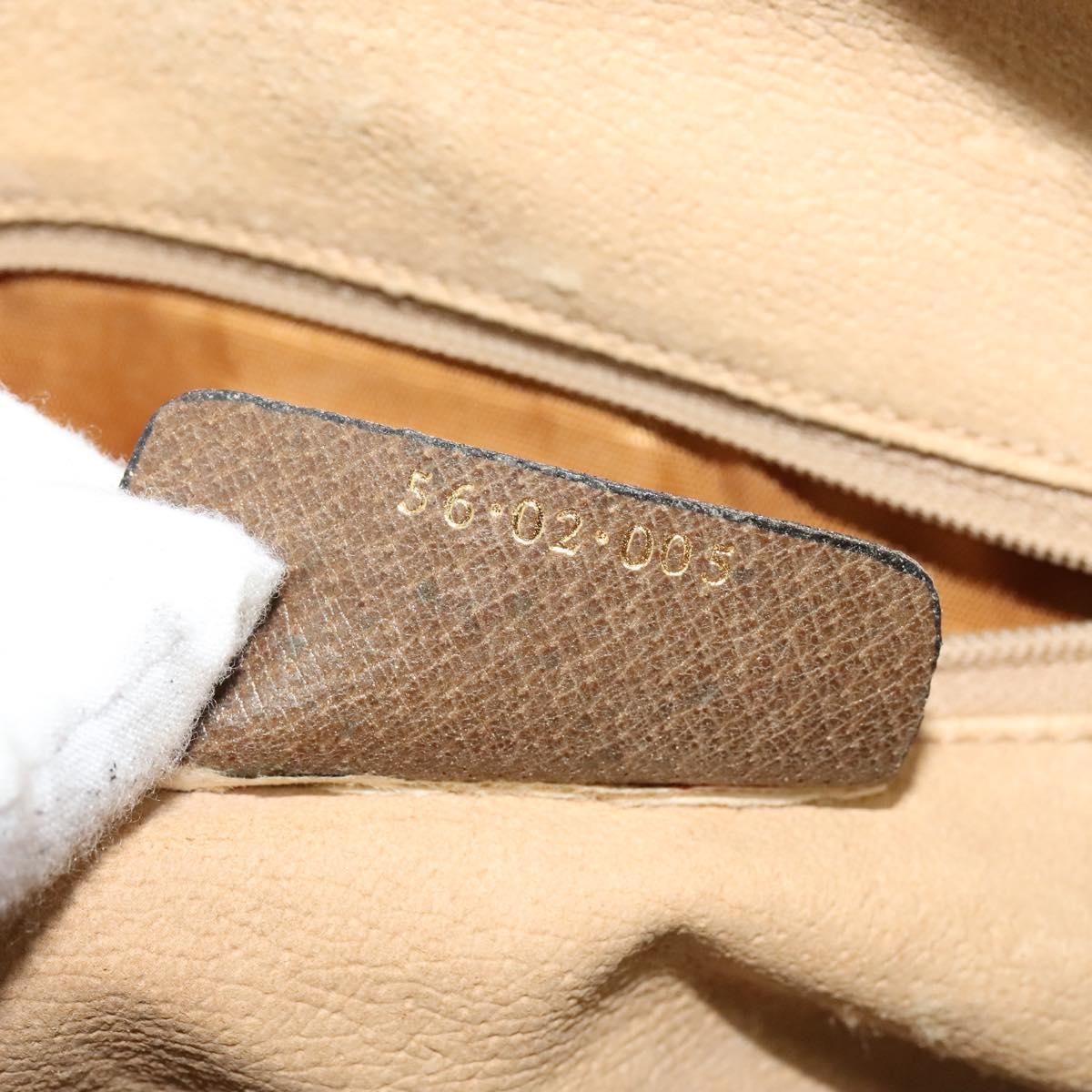 GUCCI GG Supreme Web Sherry Line Shoulder Bag PVC Beige 56 02 005 Auth 116354