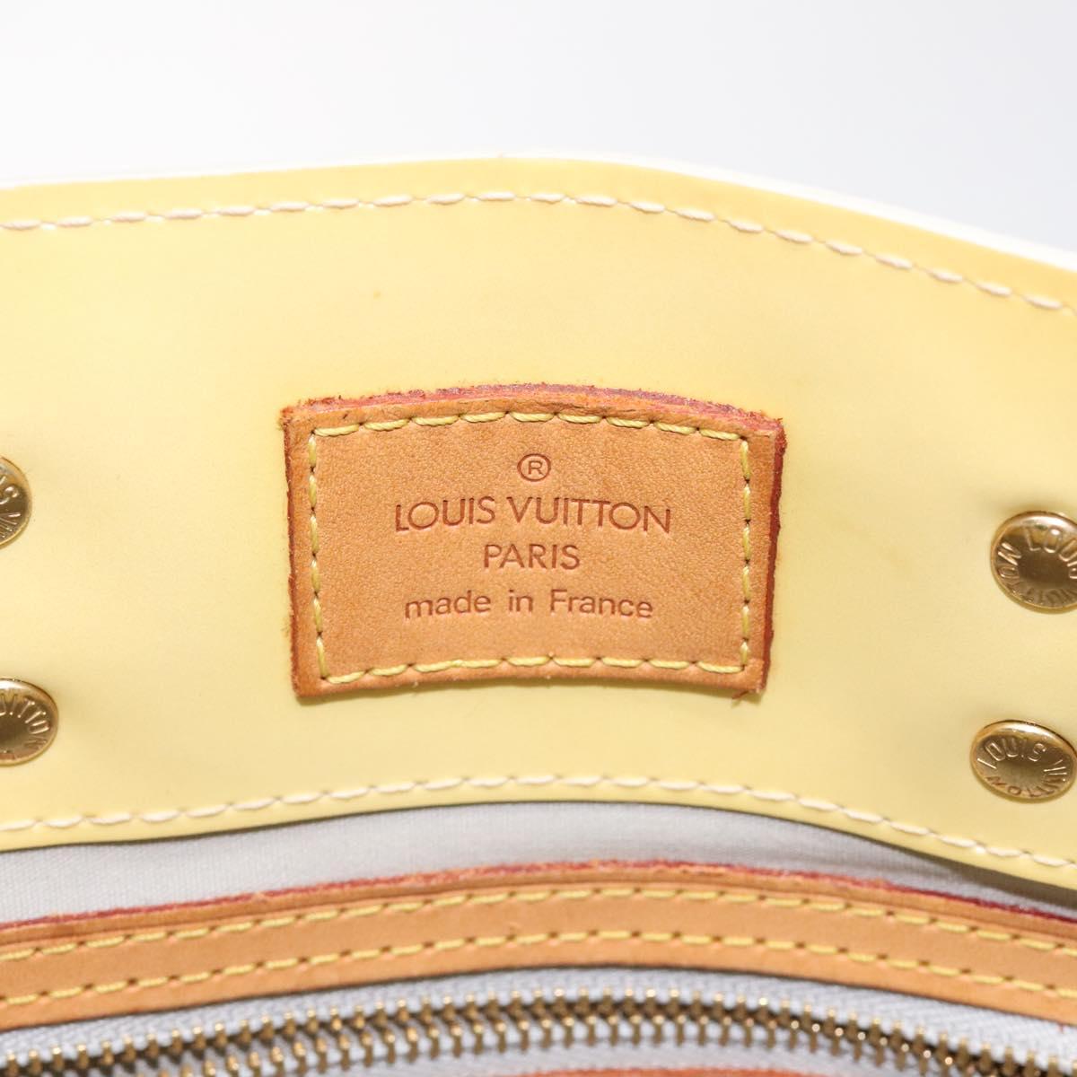 LOUIS VUITTON Monogram Vernis Reade PM Hand Bag Perle M91336 LV Auth 116383