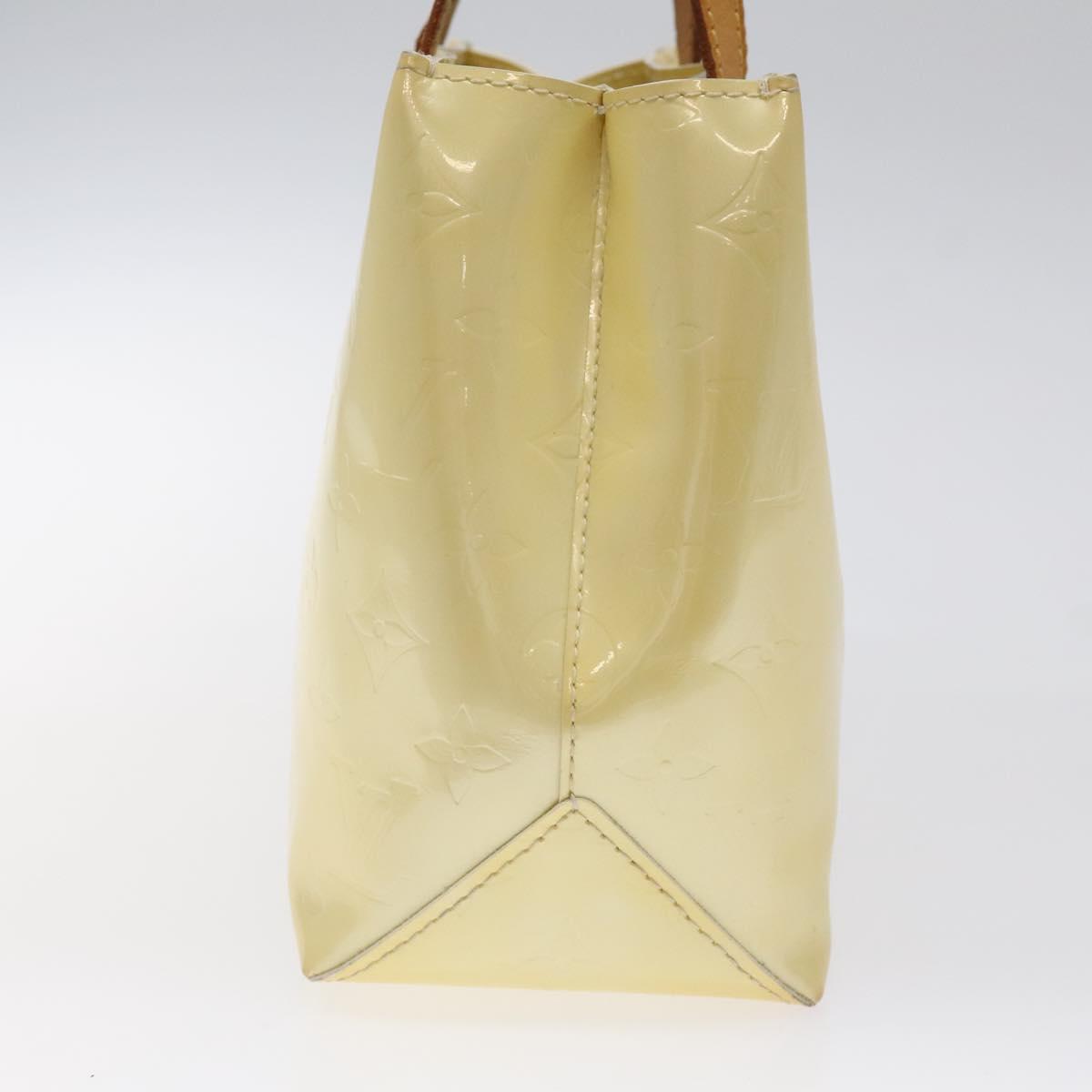 LOUIS VUITTON Monogram Vernis Reade PM Hand Bag Perle M91336 LV Auth 116383