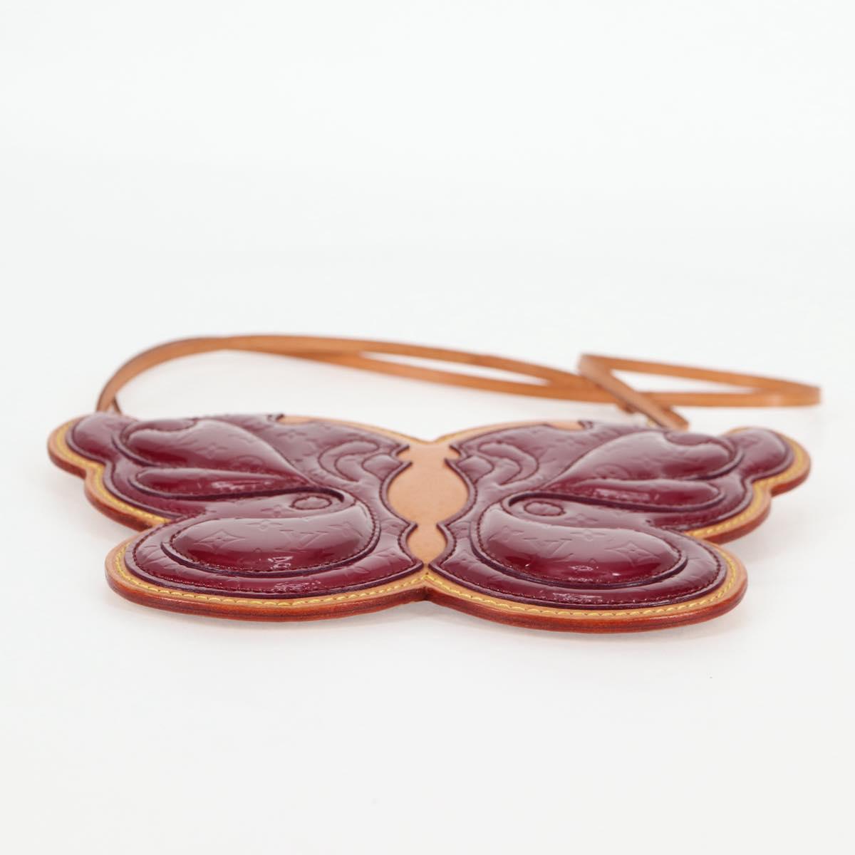 LOUIS VUITTON Vernis Pochette Papillon Shoulder Bag Purple M92270 Auth 116413AM