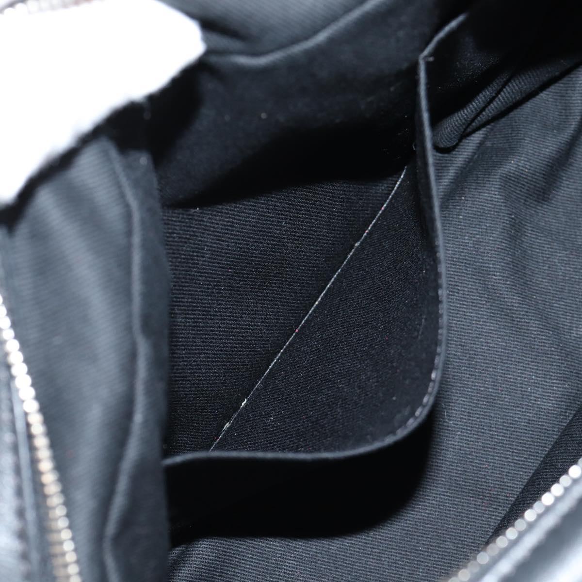 CHANEL Matelasse Chain Shoulder Bag Tweed Leather White Silver CC Auth 116419SM