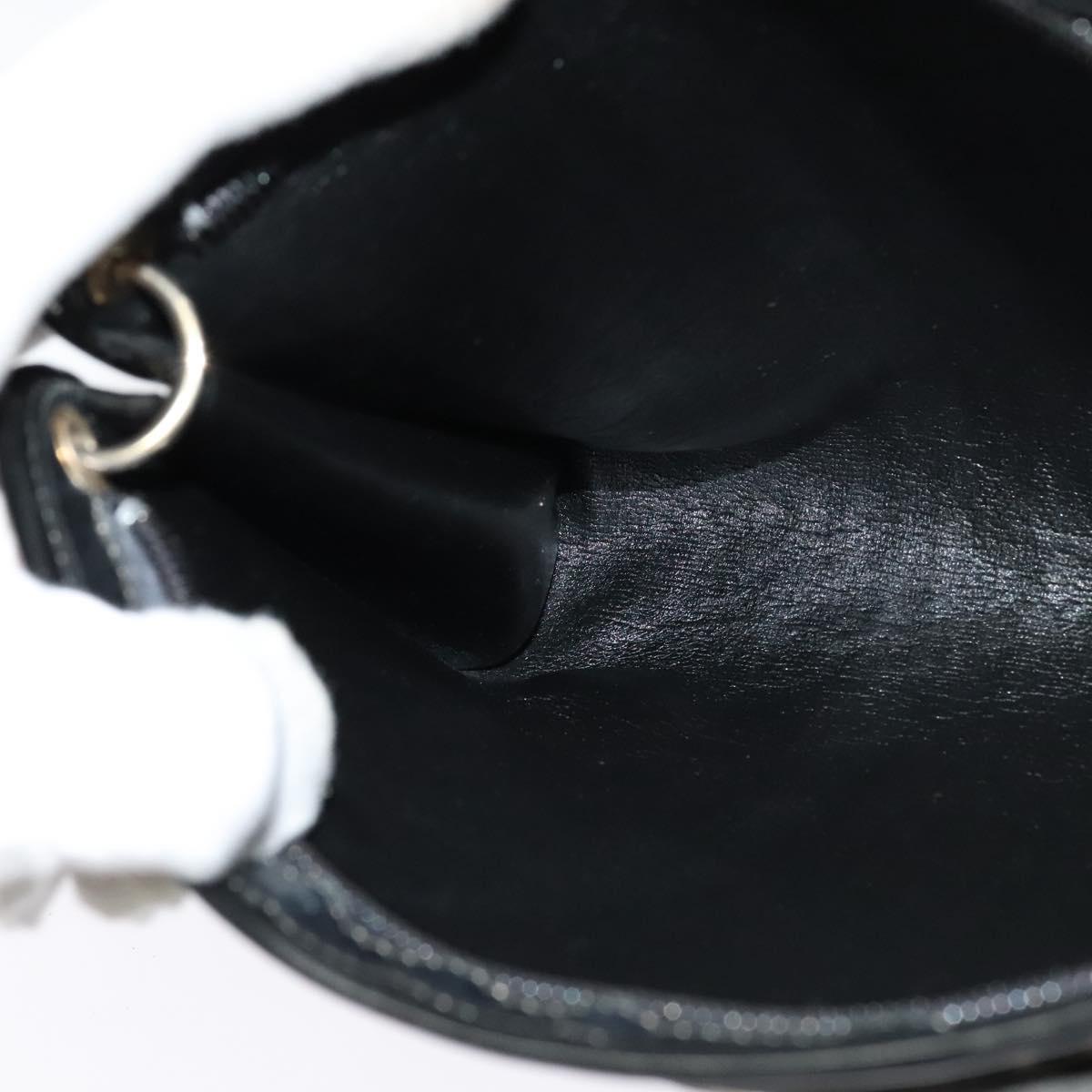 Christian Dior Trotter Canvas Shoulder Bag Black Auth 116422