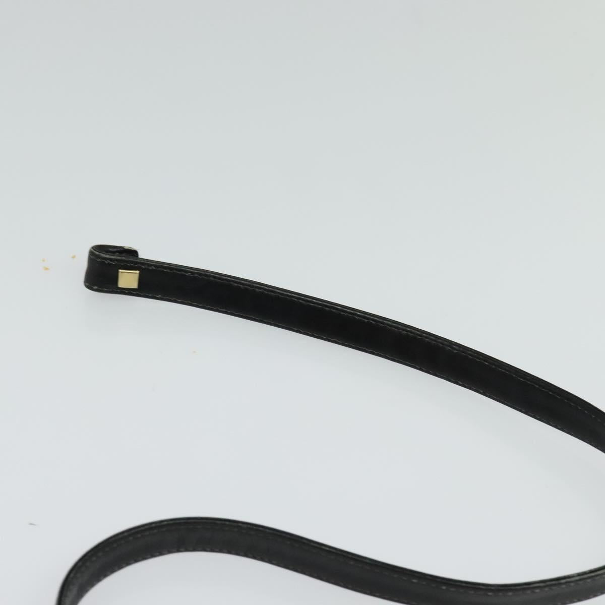 Christian Dior Trotter Canvas Shoulder Bag Black Auth 116422