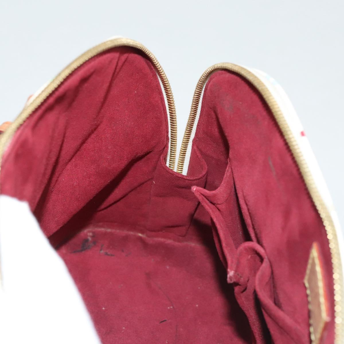 LOUIS VUITTON Monogram Multicolor Alma Hand Bag White M92647 LV Auth 116430A