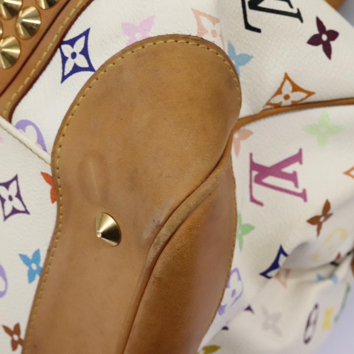 LOUIS VUITTON Monogram Multicolor Courtney GM Bag 2way White M40260 Auth 116431