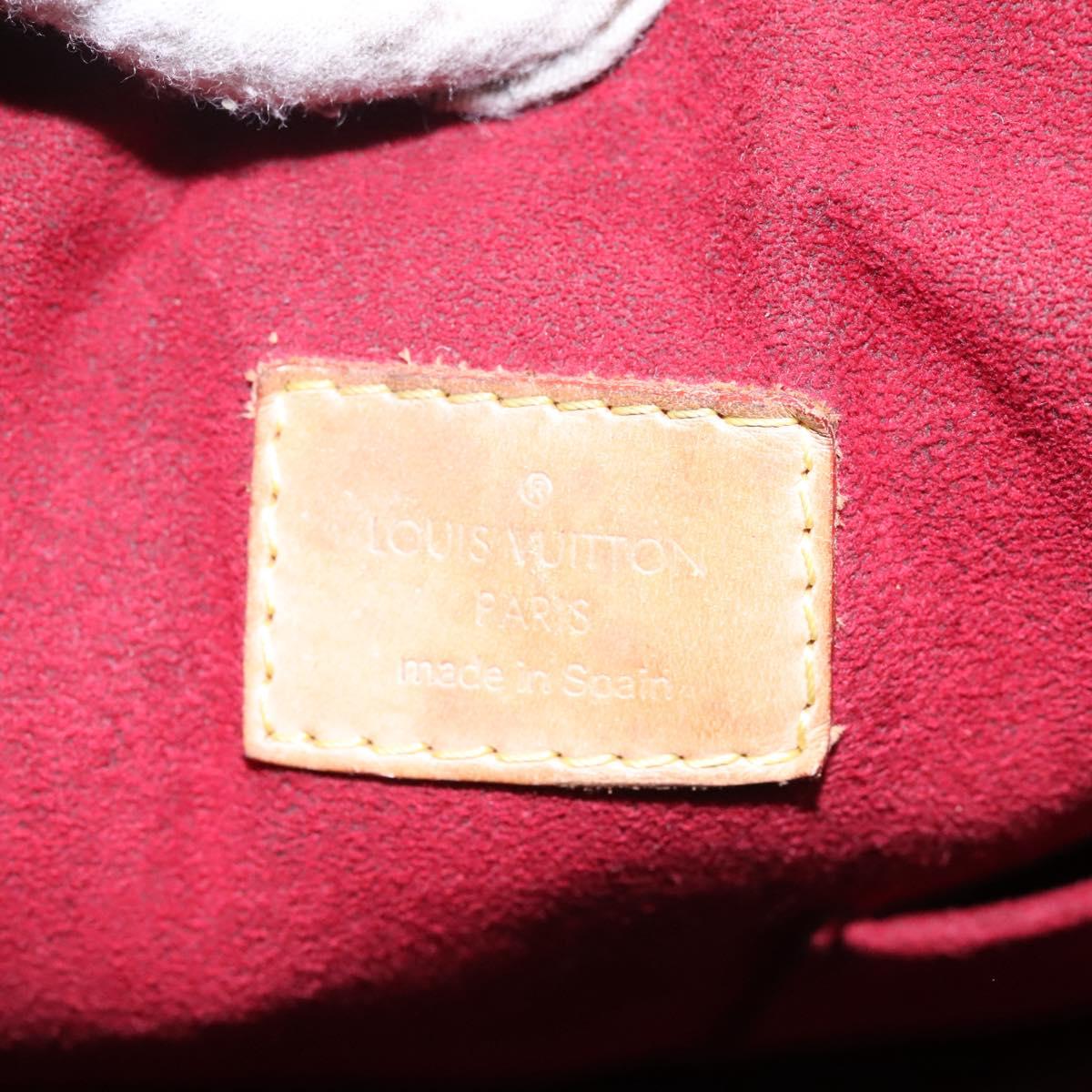 LOUIS VUITTON Monogram Multicolor Courtney GM Bag 2way White M40260 Auth 116431