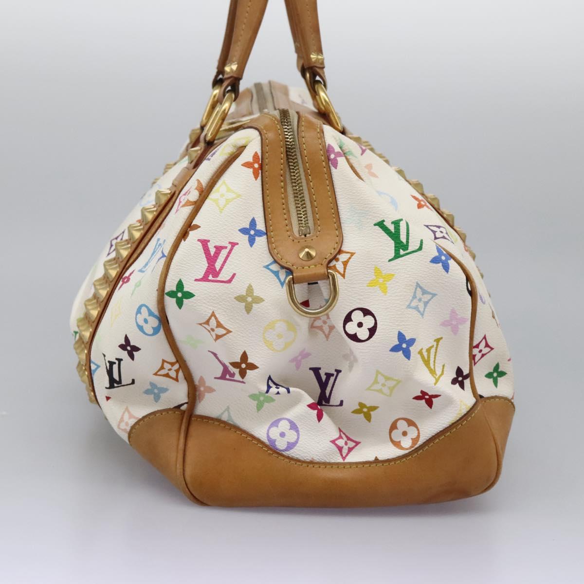 LOUIS VUITTON Monogram Multicolor Courtney GM Bag 2way White M40260 Auth 116431