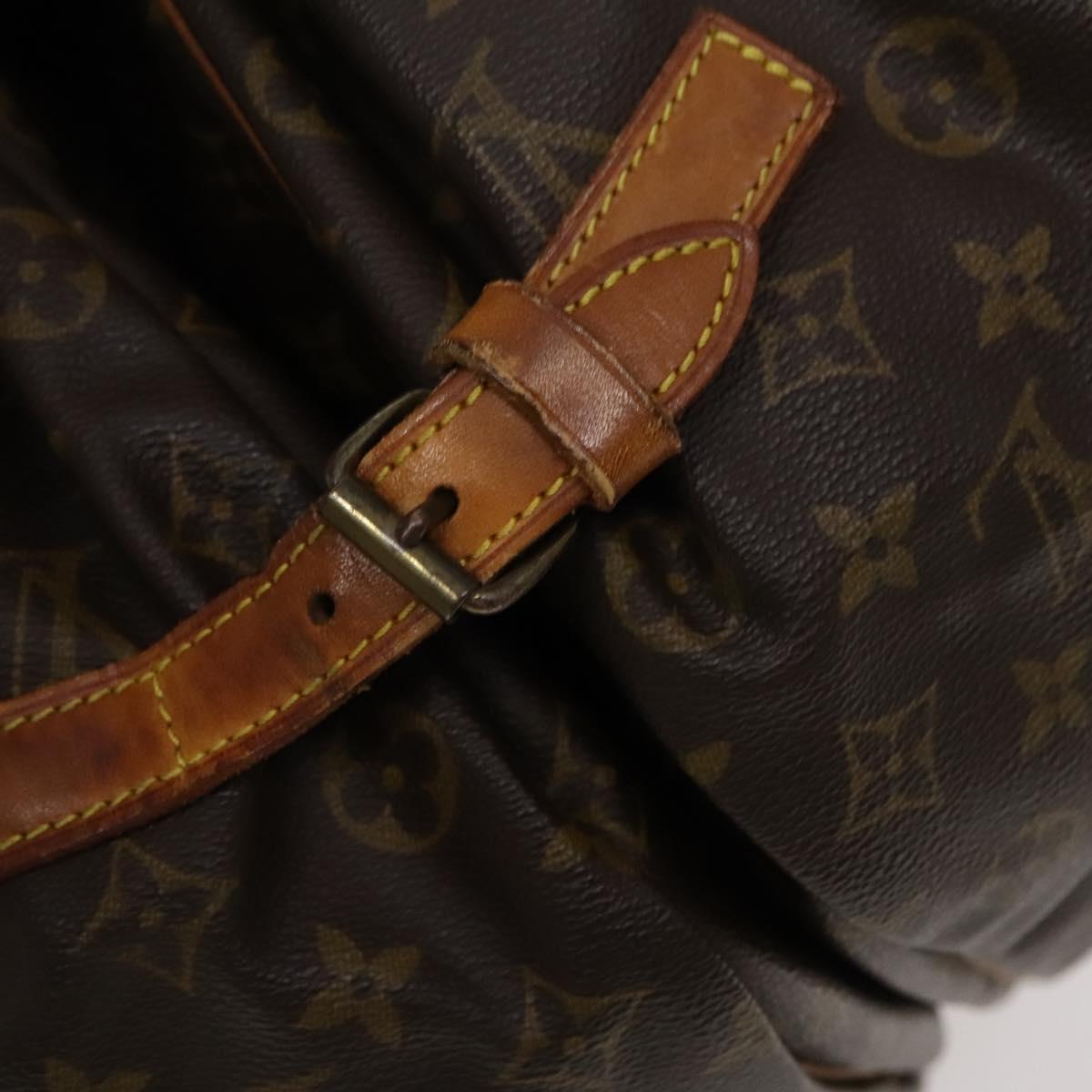 LOUIS VUITTON Monogram Saumur 35 Shoulder Bag M42254 LV Auth 116447