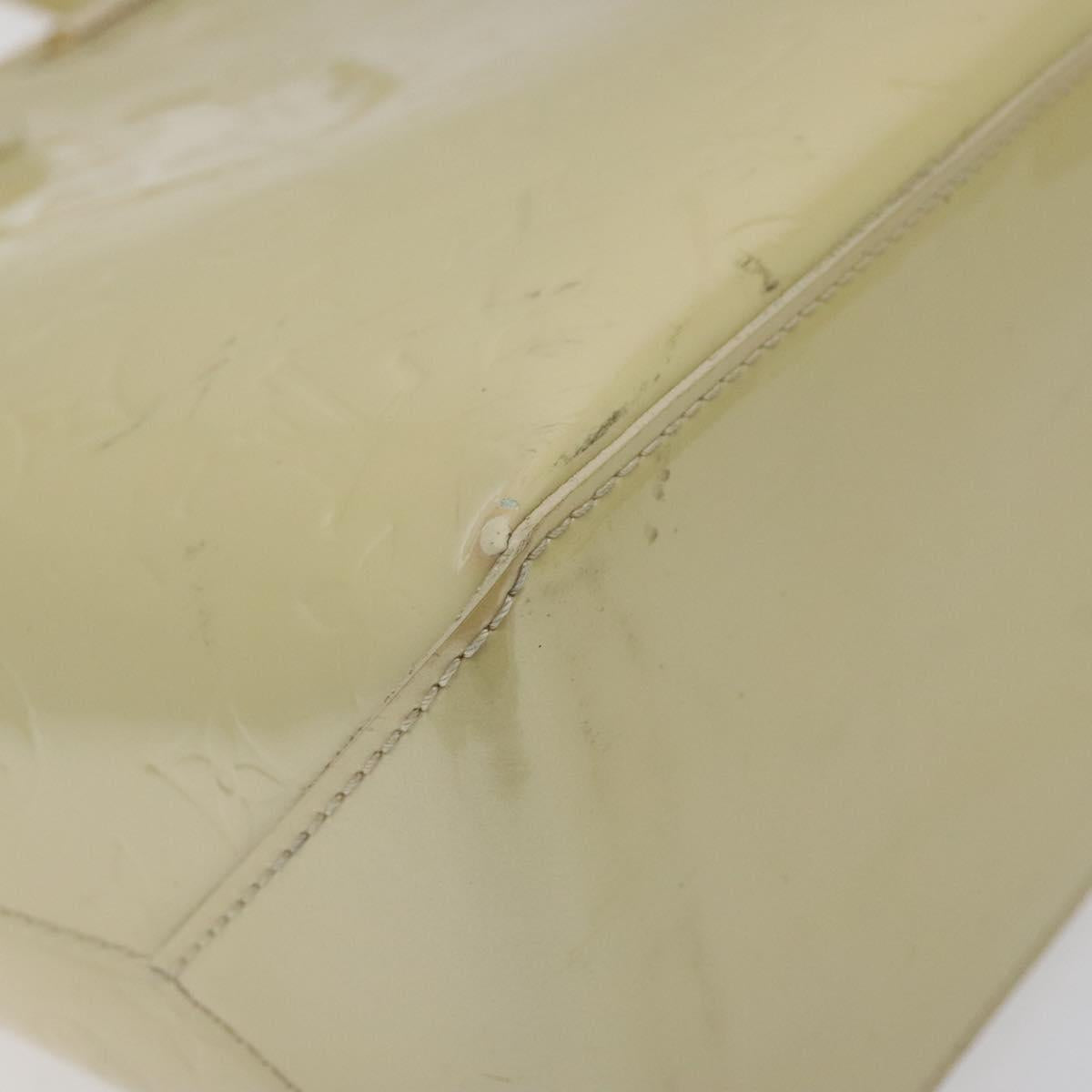 LOUIS VUITTON Monogram Vernis Wilshire MM Hand Bag Broncorail M91441 Auth 116453