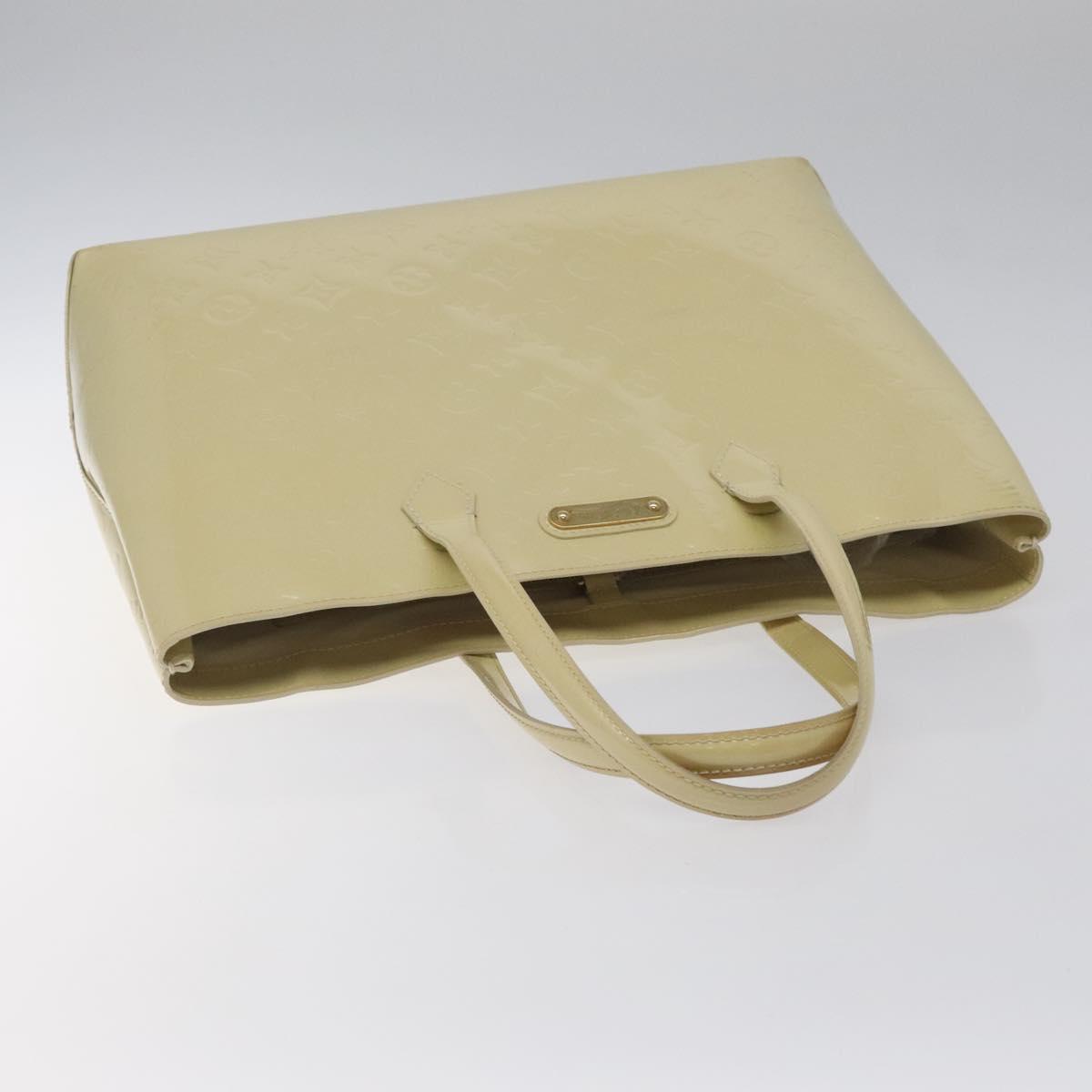 LOUIS VUITTON Monogram Vernis Wilshire MM Hand Bag Broncorail M91441 Auth 116453