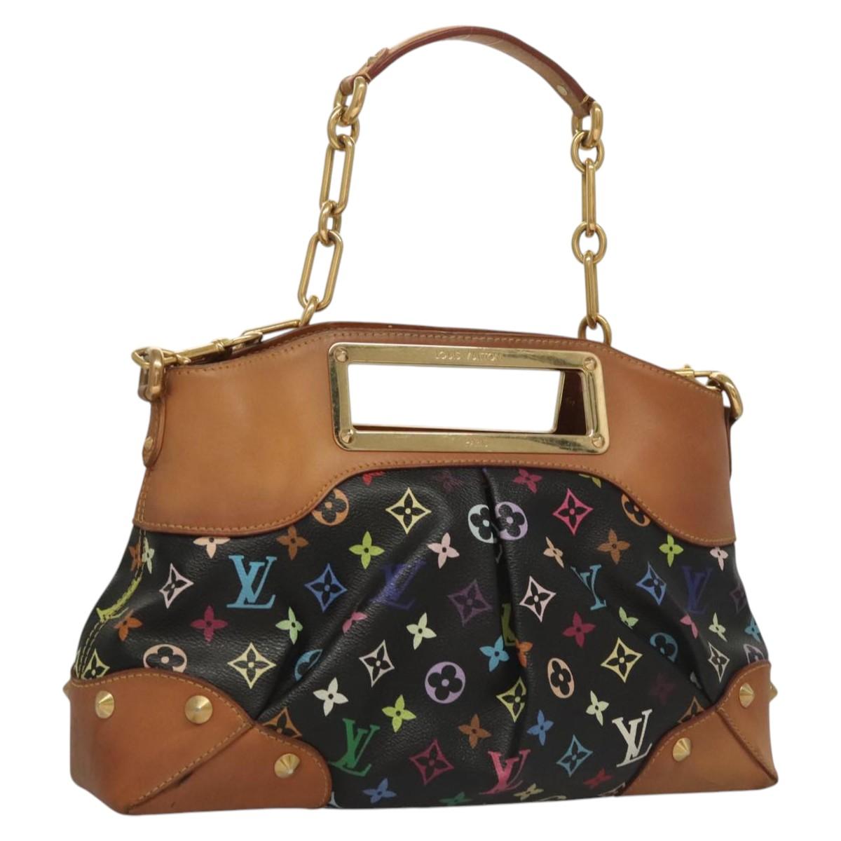 LOUIS VUITTON Monogram Multicolor Judy MM Hand Bag 2Way M40256 LV Auth 116457