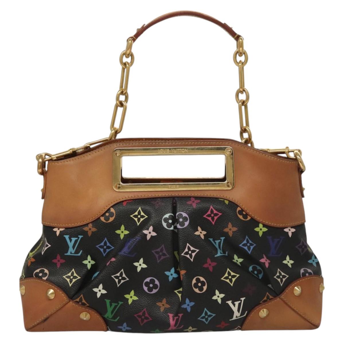 LOUIS VUITTON Monogram Multicolor Judy MM Hand Bag 2Way M40256 LV Auth 116457