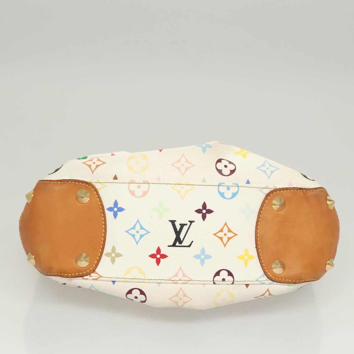 LOUIS VUITTON Monogram Multicolor Judy PM Shoulder Bag White M40257 Auth 116458