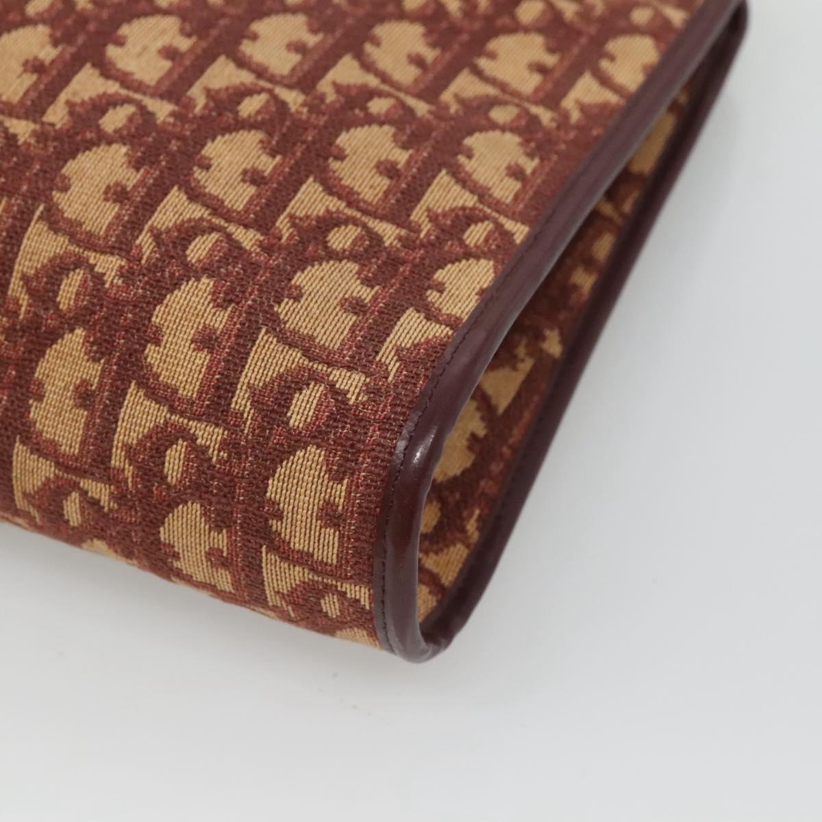 Christian Dior Trotter Canvas Shoulder Bag Red Auth 116463