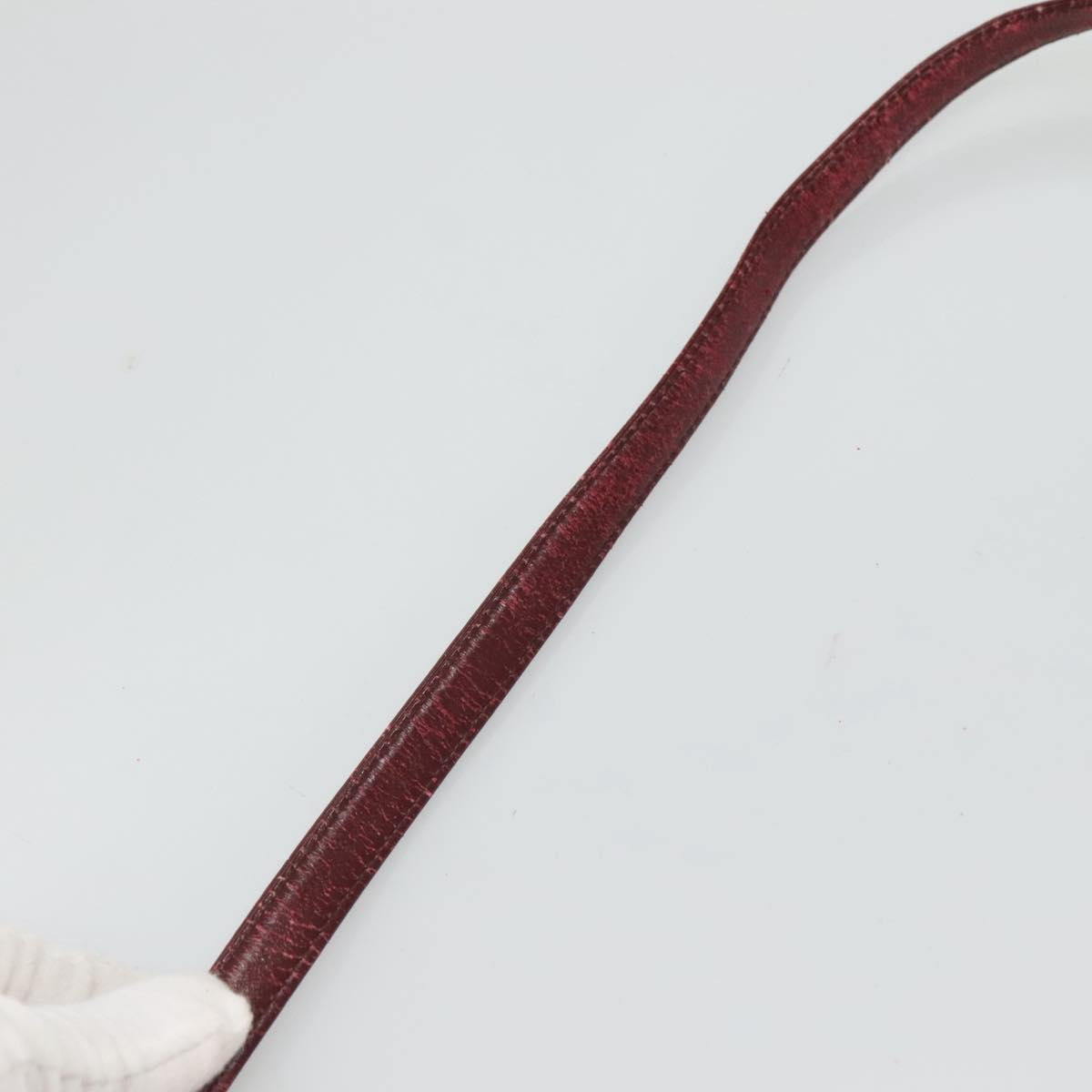 Christian Dior Trotter Canvas Shoulder Bag Red Auth 116463