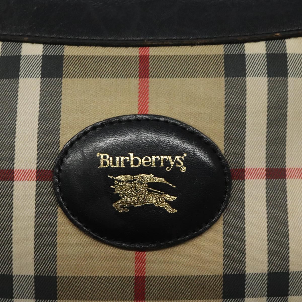 Burberrys Nova Check Shoulder Bag Canvas Beige Auth 116476