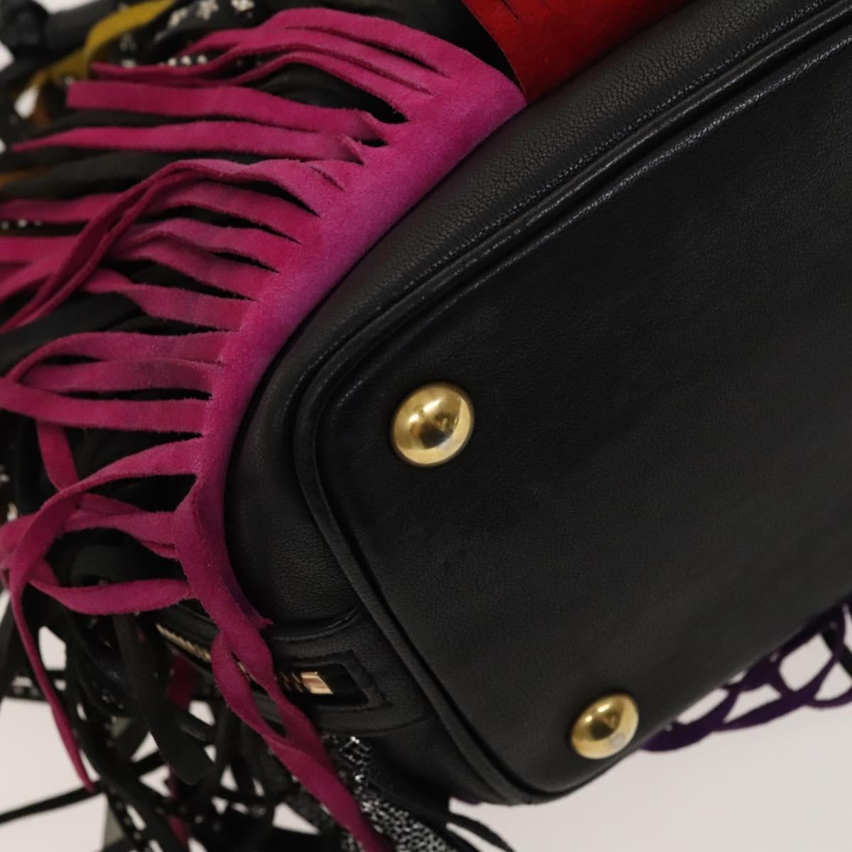 SAINT LAURENT Emmanuel Hand Bag Leather 2way Multicolor GT357603 Auth 116482