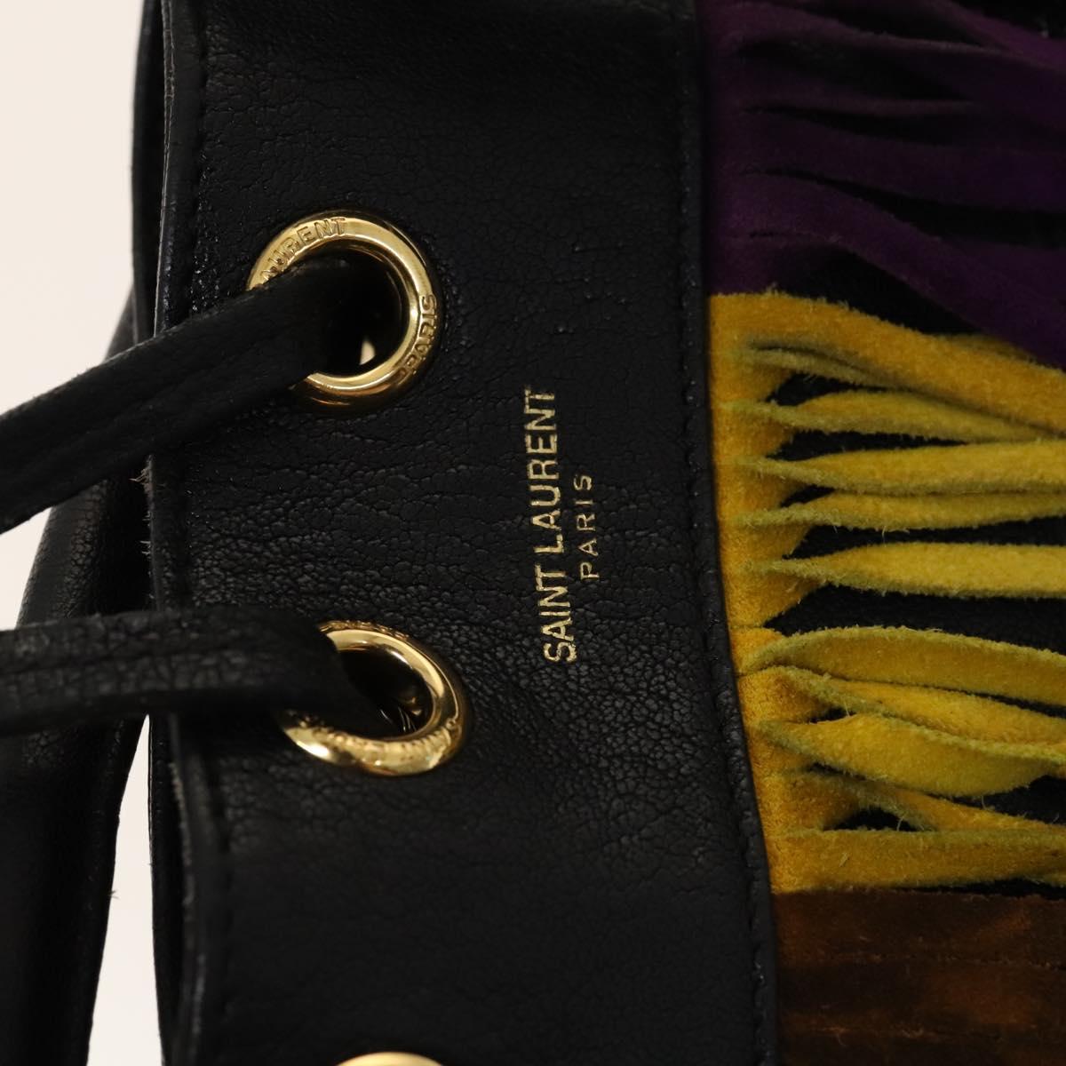 SAINT LAURENT Emmanuel Hand Bag Leather 2way Multicolor GT357603 Auth 116482