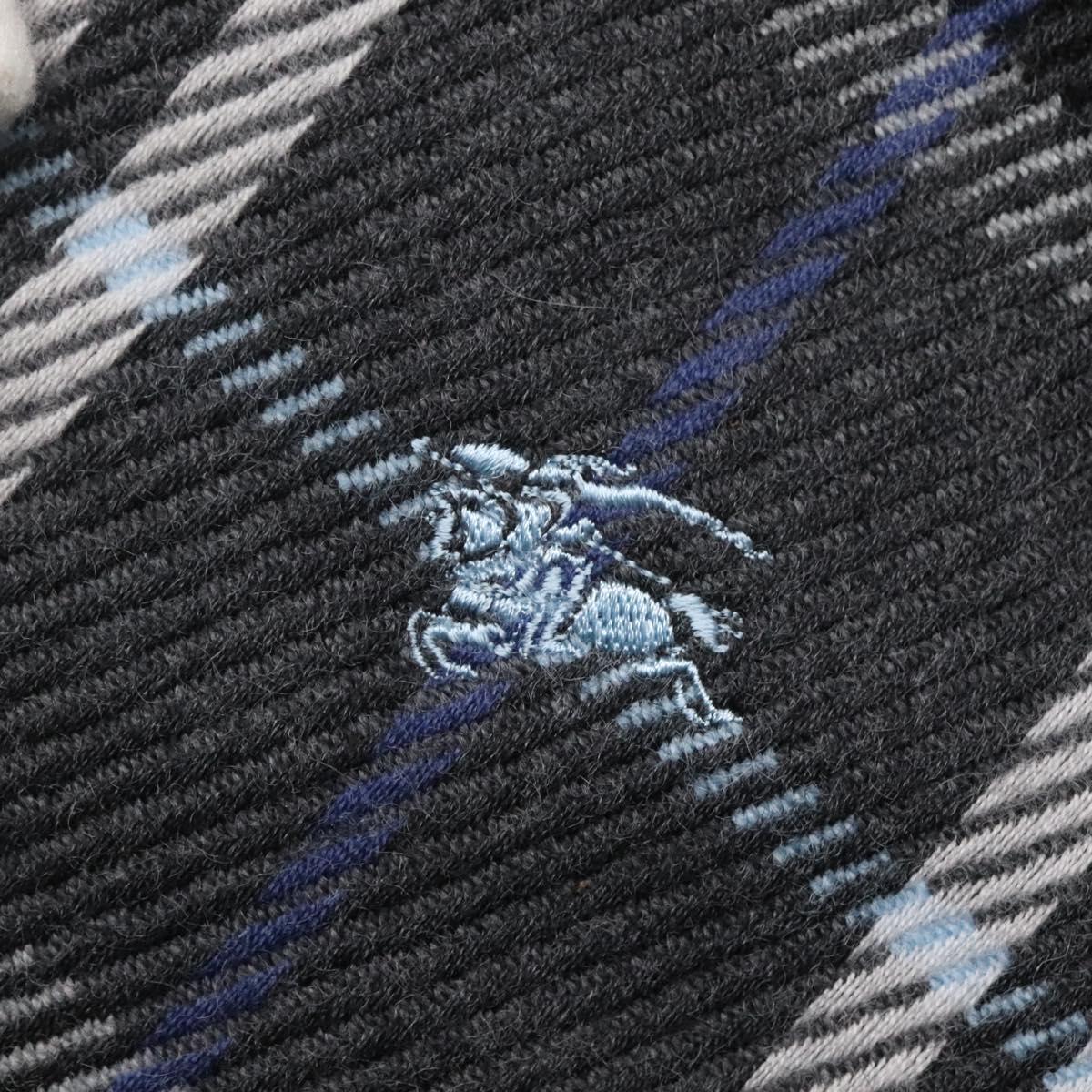 BURBERRY Nova Check Blue Label Tote Bag Wool Blue Auth 116491