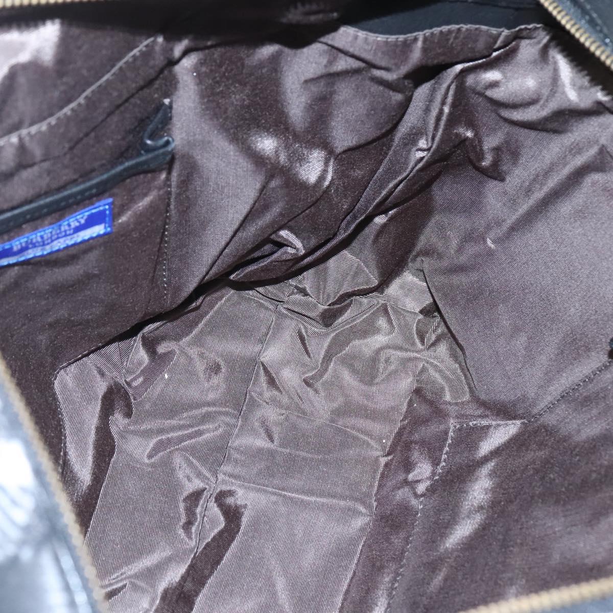 BURBERRY Nova Check Blue Label Tote Bag Wool Blue Auth 116491