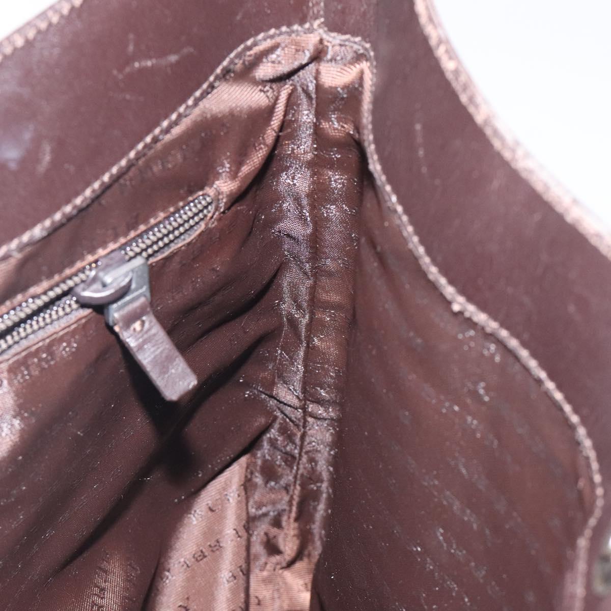 BURBERRY Nova Check Shoulder Bag PVC Beige Auth 116514