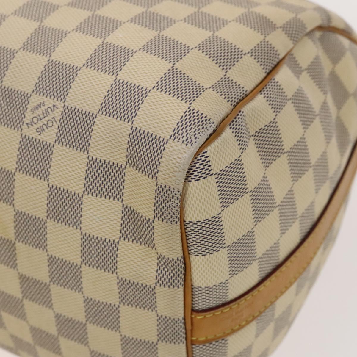 LOUIS VUITTON Damier Azur Speedy Bandouliere 30 Hand Bag 2way N41052 Auth 116527