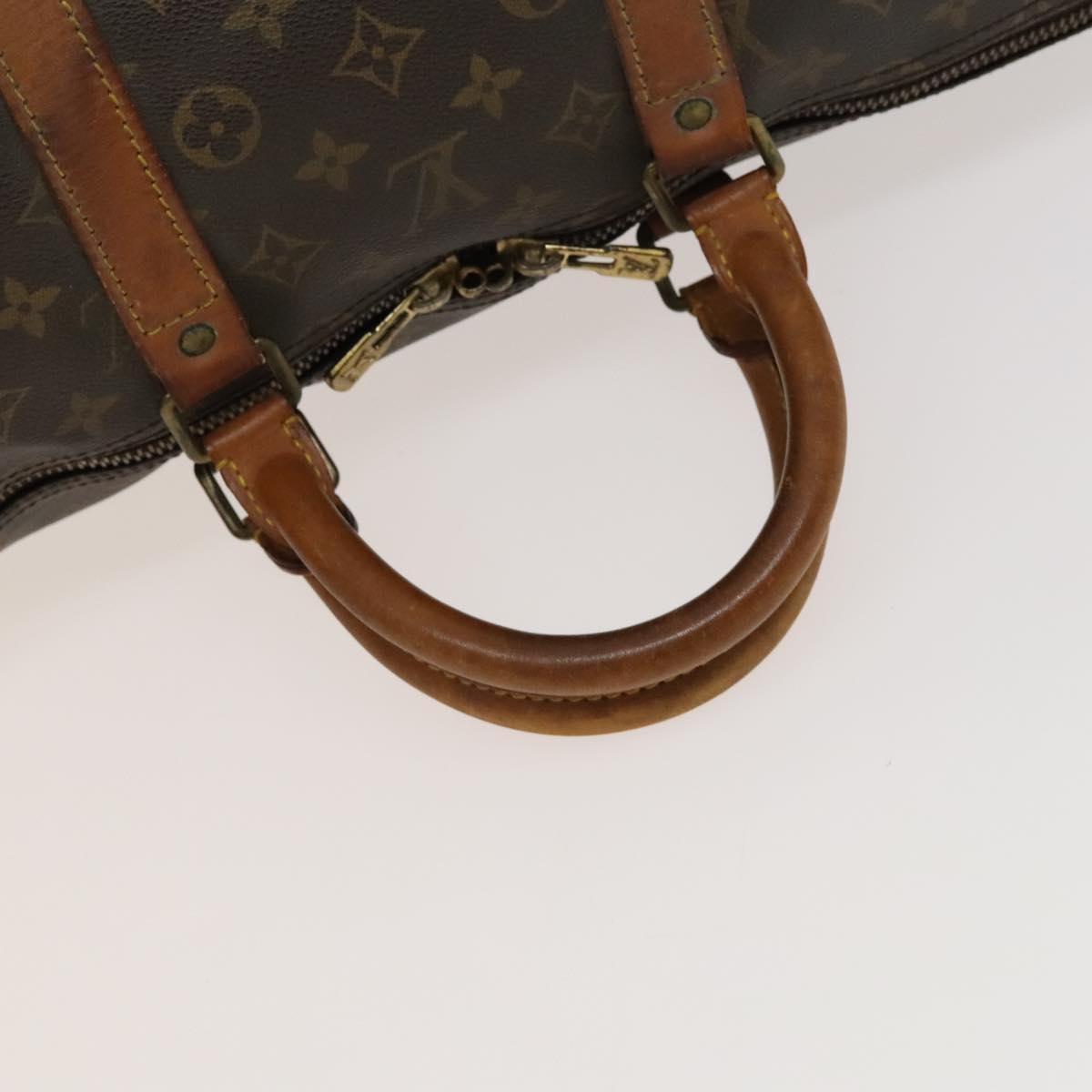 LOUIS VUITTON Monogram Keepall 55 Boston Bag M41424 LV Auth 116532