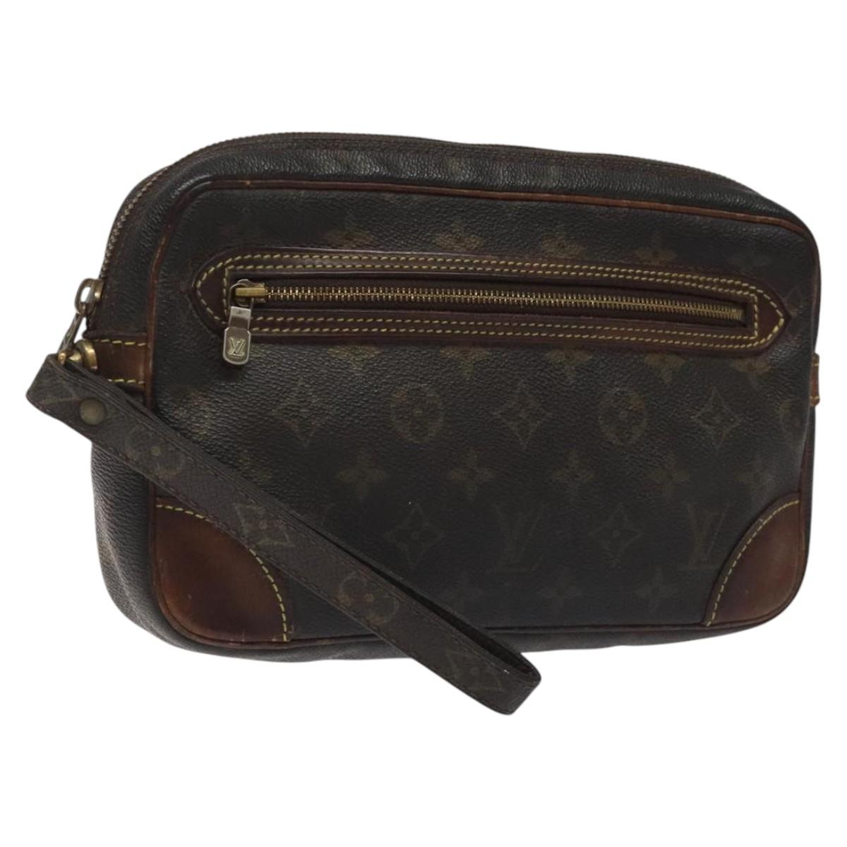 LOUIS VUITTON Monogram Marly Dragonne GM Clutch Bag M51825 LV Auth 116549