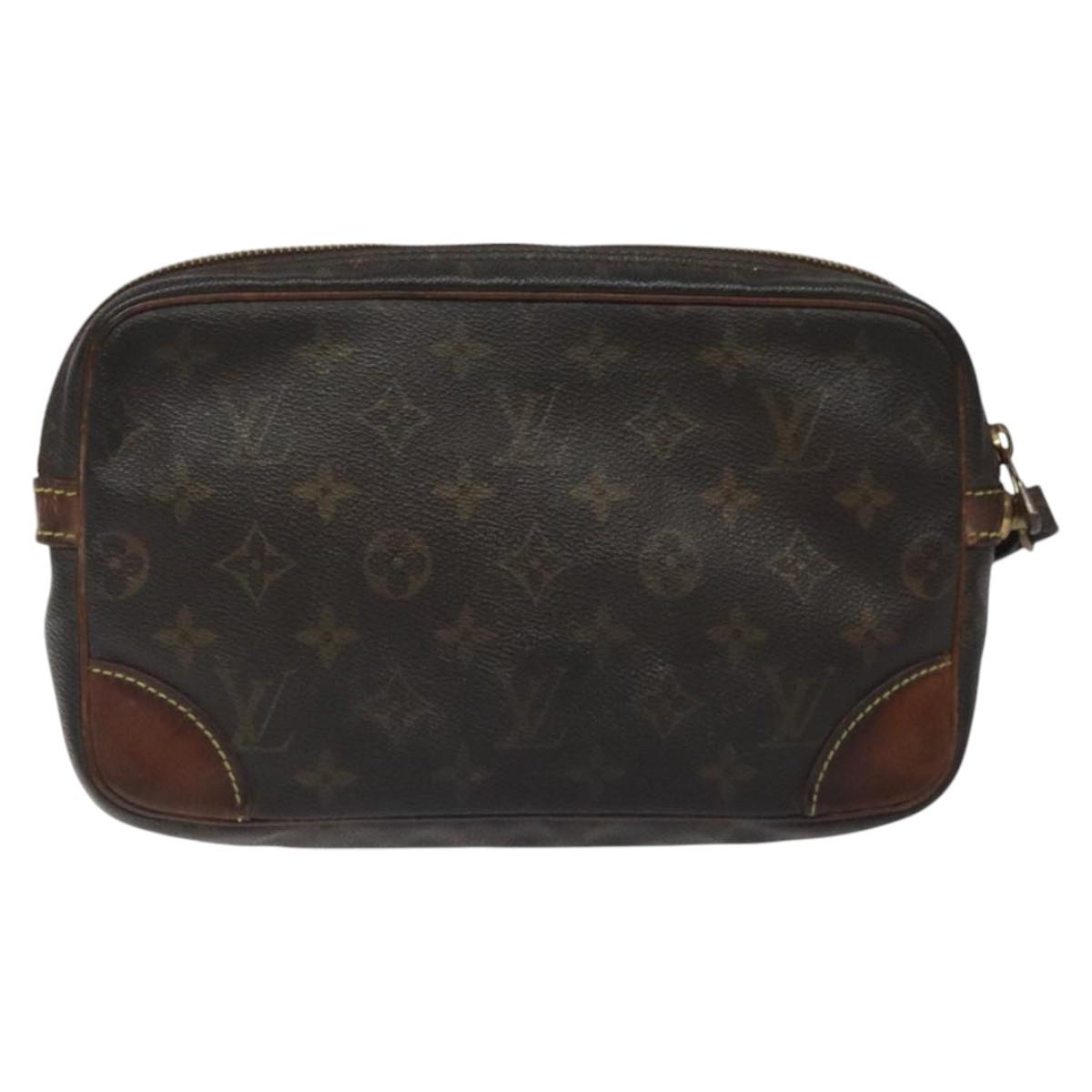 LOUIS VUITTON Monogram Marly Dragonne GM Clutch Bag M51825 LV Auth 116549