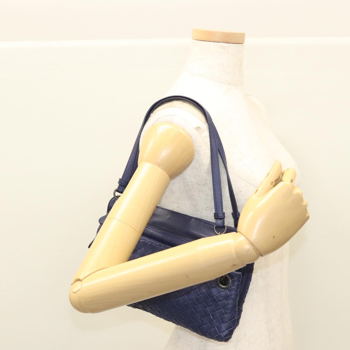 BOTTEGA VENETA INTRECCIATO Hand Bag Leather Navy Auth 116562V