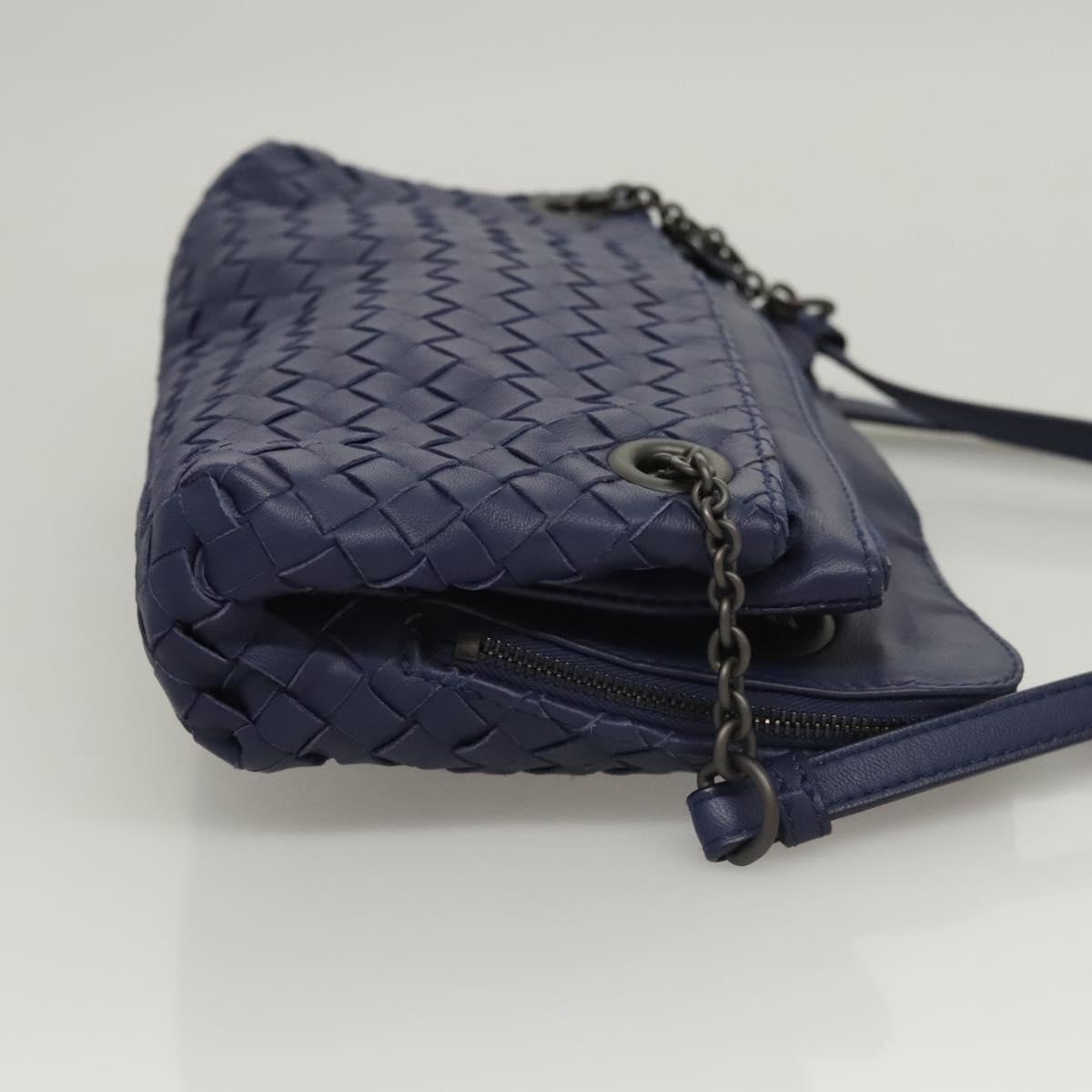BOTTEGA VENETA INTRECCIATO Hand Bag Leather Navy Auth 116562V