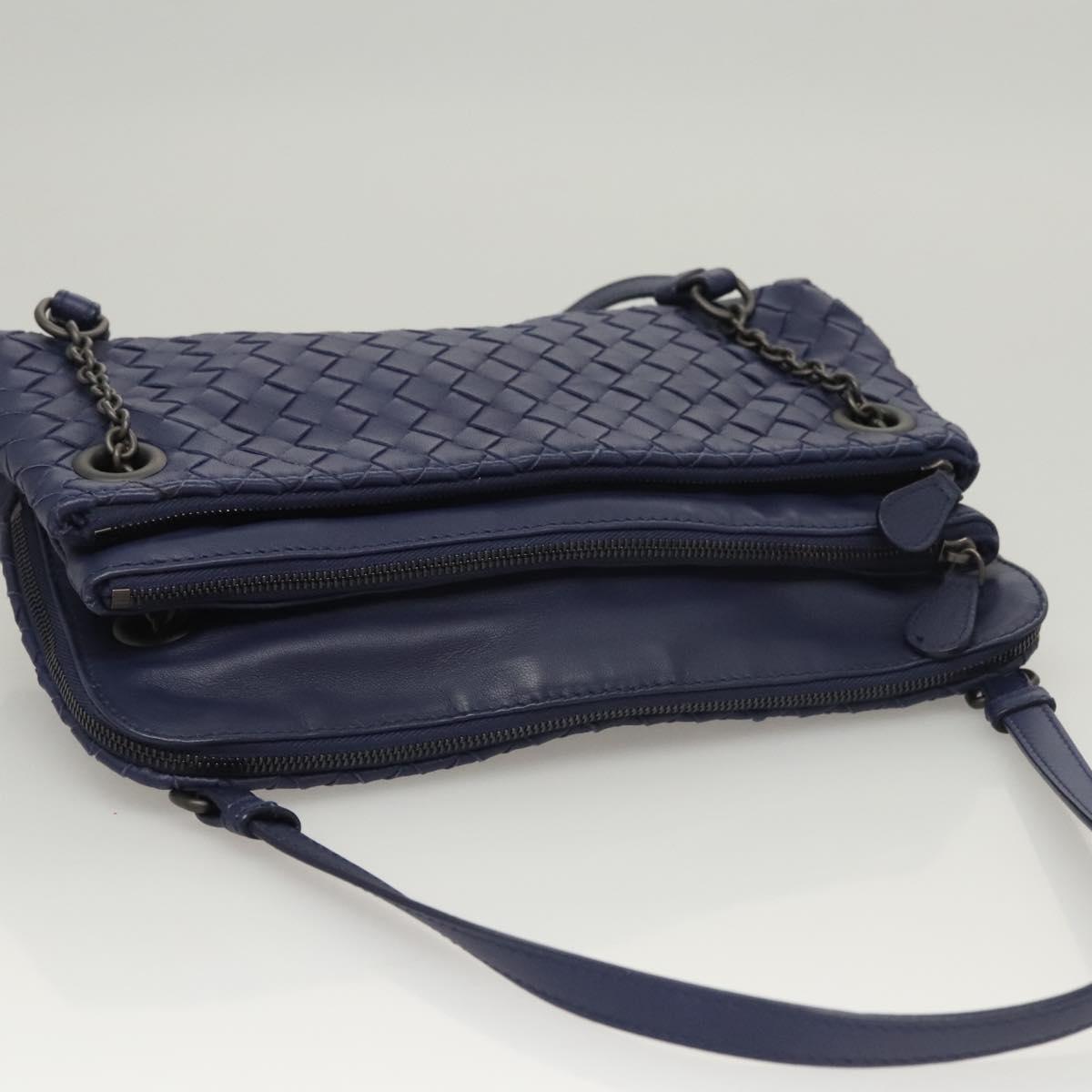BOTTEGA VENETA INTRECCIATO Hand Bag Leather Navy Auth 116562V